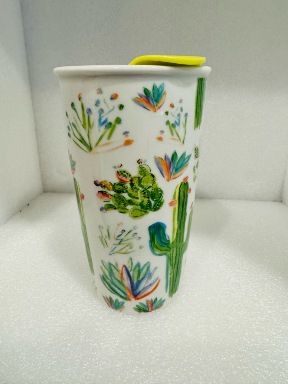 Arizona Starbucks coffee mug with lid, cactus and flowers Starbucks cup - Picture 2 of 6